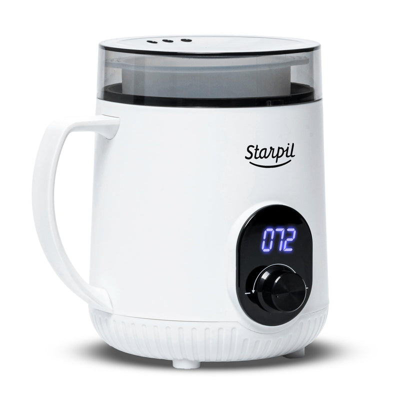 [Australia] - Starpil Wax Warmer - Digital Mini Wax Warmer for Hair Removal 8.4oz / 238g – Best for Hard Wax Beads – Use for Hair Removal – Adjustable Temperature Wax Pot for Facial Hair (White) White 