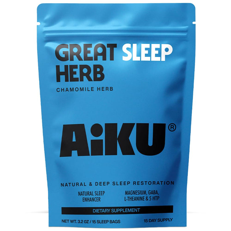 [Australia] - Great Sleep Herb | for Restful Sleep & Relaxation | Chamomile Tea with GABA, Magnesium & 5-HTP | Premium Herbal Sleep Support | USA Made - 15 Tea Bags (15 Day Supply) 