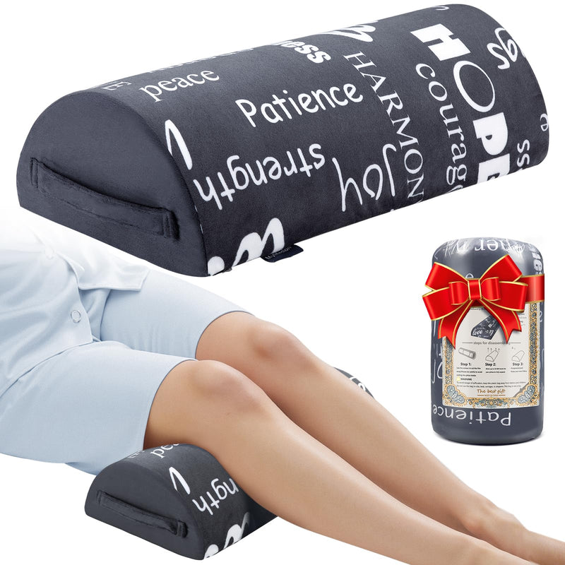[Australia] - Knee Pillow for Sleeping, Memory Foam Leg Bolster Pillow for Post Surgery, Back Pain Relief, Knee Support and Leg Elevation, for Side and Back Sleepers 1 Pcs 