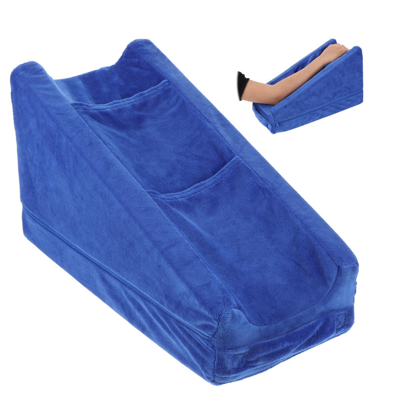 [Australia] - Gray Arm Elevation Pillow with 2 Pockets, Soft Ergonomic Support Pillow for Elbow Arm Rest Wedge Pillow Broken Arm Gifts with High Density Foam for Recovery Sleeping Care 