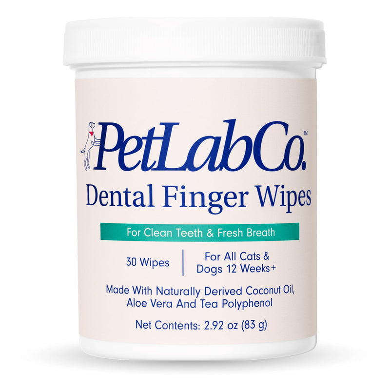 PetLab Co. Dental Finger Wipes - Easy to Use Dog & Cat Teeth Cleaner - Freshens Breath & Provides A Thorough Clean – Supports Overall Oral Hygiene – Alcohol & Fragrance Free - PawsPlanet Australia