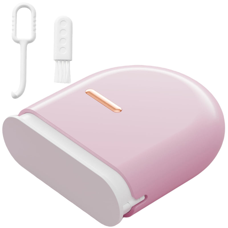 Retainer Case with Vent Holes, Pull-out Slim Aligner Case,Compatible with Invisalign, Mouth Guard Set, Fashion Orthodontic with Retainer Removal Tool and Brush Pink
