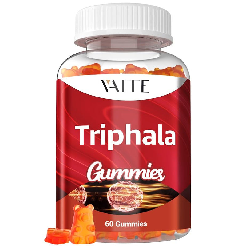 [Australia] - Organic Triphala Supplement with Amla, Haritaki & Bibhitaki - Amalaki Herbal Blend, Natural Ayurvedic Supplements & Gut Health & Immune Support, Colon Cleanse & Digestive System Supports - 60 Gummies 