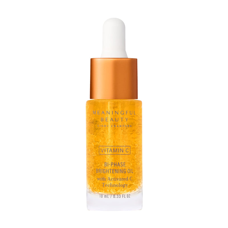 Meaningful Beauty Vitamin C Bi-Phase Brightening Oil with Activated C Technology 0.33 Fl Oz (Pack of 1)
