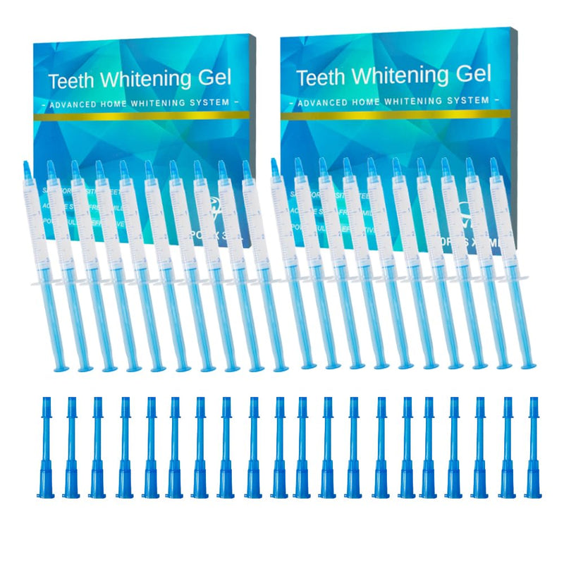 [Australia] - 20pcs 3ml Teeth Whitening Gel Syringes, Refills 35% CP Bleaching Gel Kit Tooth Whitener Gel for Home Use 