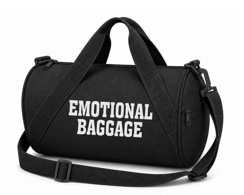 Emotional Baggage Funny Novelty Storage Duffel Bag Adult Black