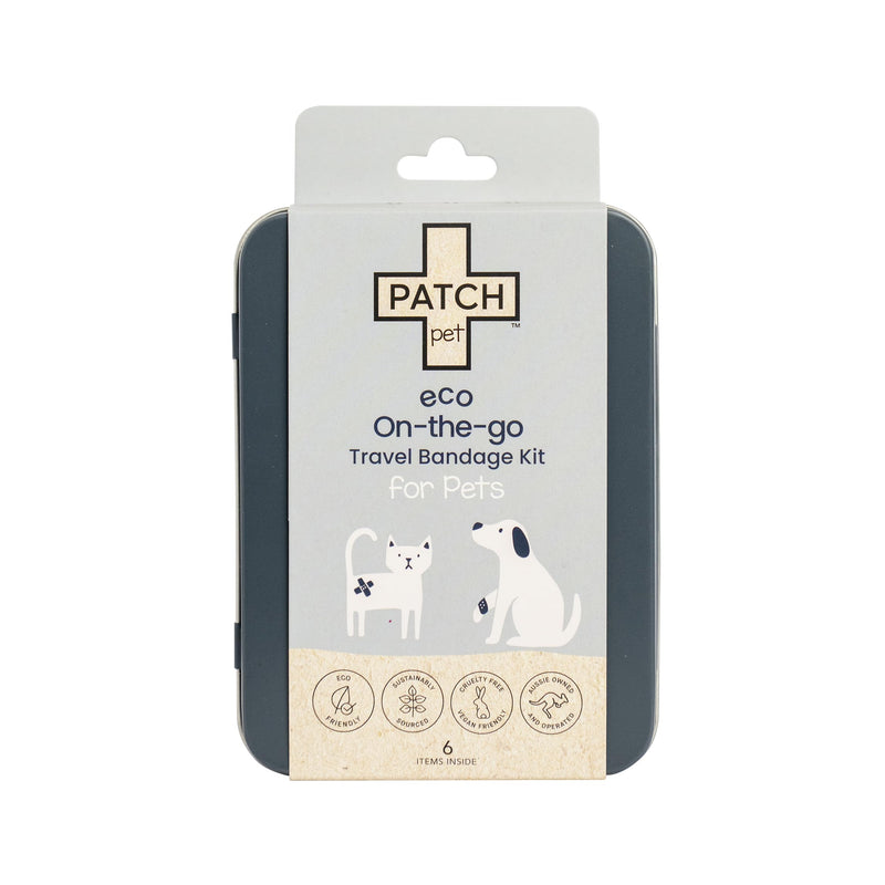 PATCH Eco Pet First Aid Kit for Dogs and Cats. Cat and Dog First Aid Kit with Bandages, Gauze Pads & Glove. Emergency First Aid Kit for Animals Including Puppy Small - PawsPlanet Australia