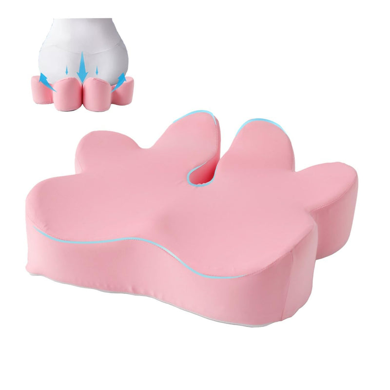 [Australia] - King Mills Plus Size Coccyx Cushion for Tailbone Pain, Office Chair Cushion for Butt, Ideal as Cushion Lab Pillow and Butt Cushion for Long Sitting with Two Replaceable Cover 