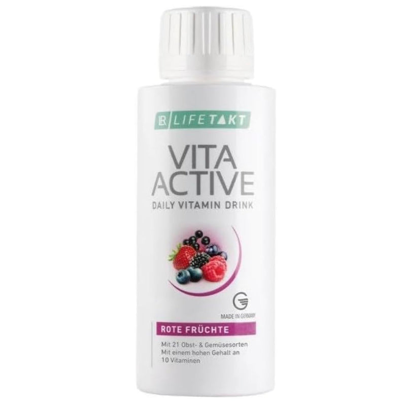 LR Health&Beauty Lifetakt Vita Active Rote Fruchte Care Women Men Drink Every Day Natural Treatment Red Fruit -150 ml./5 fl.oz.