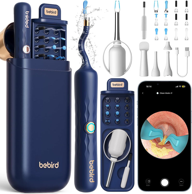 [Australia] - Bebird Earsight Plus D39R Ear Wax Removal Tool Camera, FSA HSA Eligible Items, Ear Cleaner with Flexible Ear Camera Otoscope, Visual Ear Pick Tweezers Wax Remover, Ear Cleaning Kit for Family 