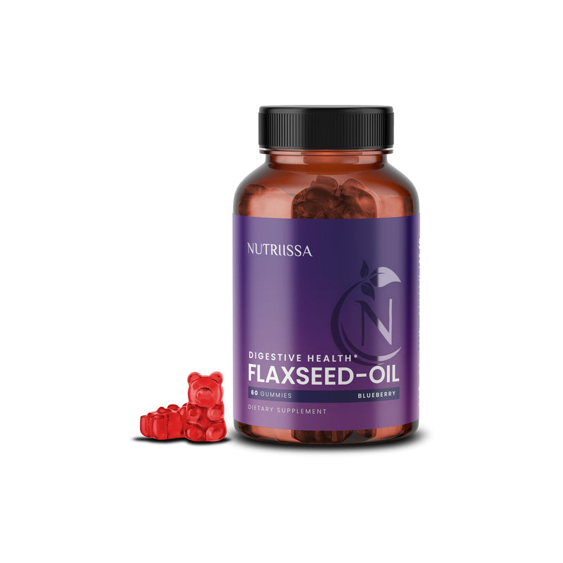 [Australia] - Nutriissa Flaxseed Gummies ‚Äì Digestive Health & Omega Support ‚Äì EPEB Certified for Purity & Potency ‚Äì 60 Blueberry Flavored Vegan Gummies 