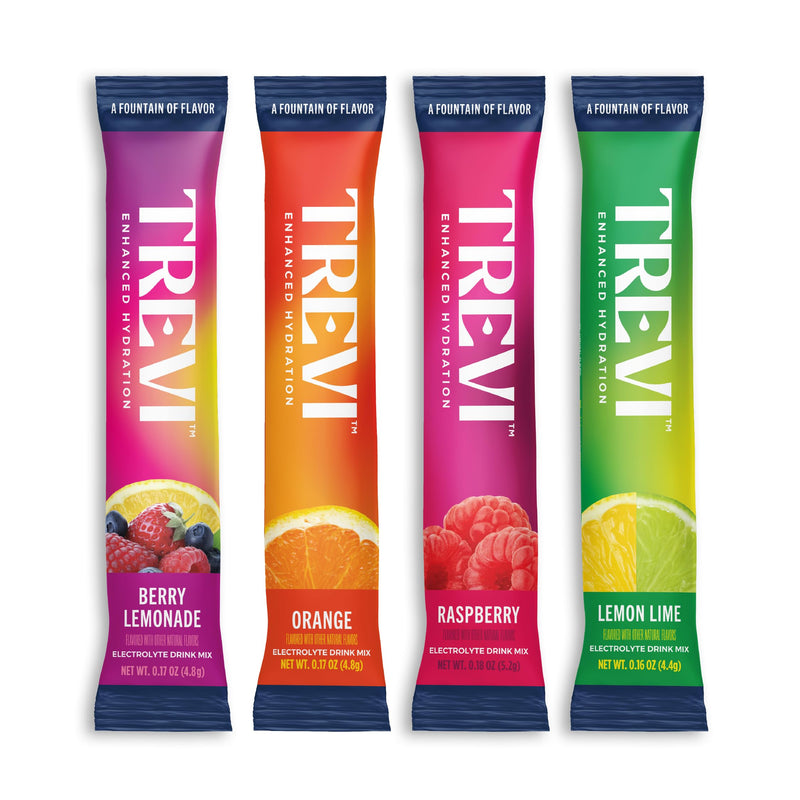[Australia] - TREVI‚Ñ¢ Sugar Free Electrolytes - Drink Mix Hydration Powder Packets - 28 Count - Original Variety Pack - Berry Lemoande, Lemon Lime, Raspberry, Orange Variety Pack: Original 