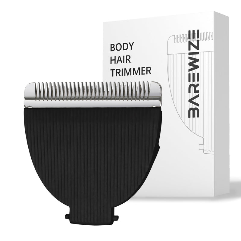 [Australia] - Body Hair/Pubic Hair Trimmer Replacement Blade | Safety Ceramic Blades, Rust Resistant, Compatible with BAREWIZE T050 (1 pack, Black) Raven 