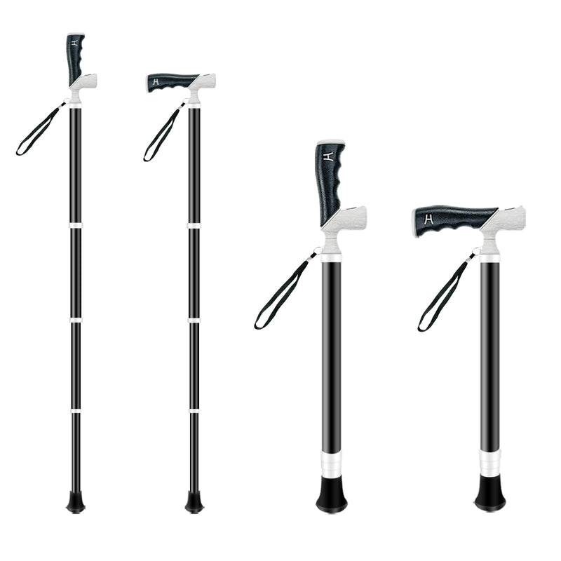 [Australia] - Adjustable Foldable Walking Cane,Titanium Hiking Sticks Canes Walking Sticks for Seniors,Telescopic Walking Canes with Anti-Slip Grip, Lightweight Trekking Cane for Hiking, Climbing 