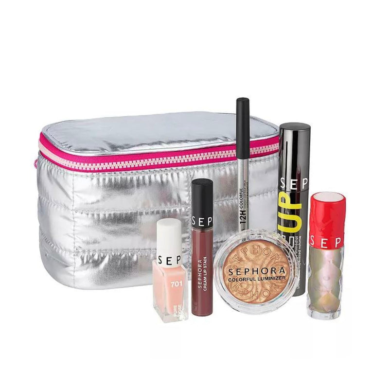 [Australia] - Sephora Favorites Moving Lights Collection Makeup Mania Set - 6 Full Size Must-Haves - Luminizer - Lip Stain - Eye Pencil - Mascara - Lip Plumper and Nail Polish 