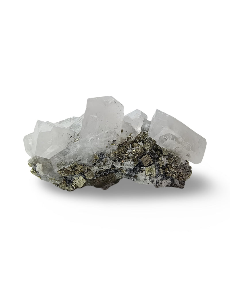 Natural Calcite Crystal from Peru - Authentic Energy Stone Specimen Formed with Several Crystals | Cluster, Druse or Twin Shapes | for Collection, Decoration or Gifting (8 to 9 Ounce) 8 to 9 Ounce