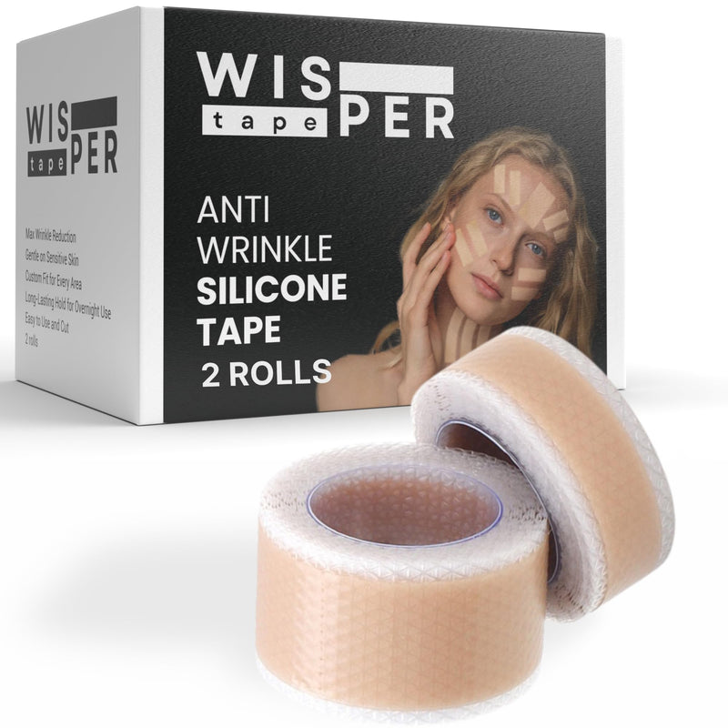 [Australia] - Silicone Face Tape | Anti-Wrinkle Face Tape | 2 Rolls with Different Widths for Custom Fit | Toning, Firming & Tightening Tape | Gentle on Sensitive Skin | Overnight Hold for Wrinkles and Fine Lines 
