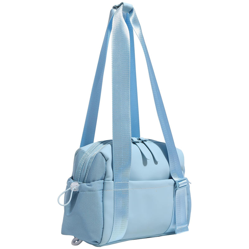 Small Gym Bag for Women Mini Gym Duffle Bag with Wet Compartment,mini duffle Tote Bag small duffle bag for Workout/Sport/Travel (Blue) Blue