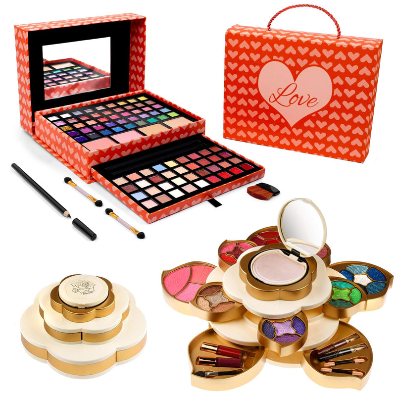 [Australia] - Flower All In One Makeup Kit for Teens and Women & Toysical 2-Tier Makeup for Teens 