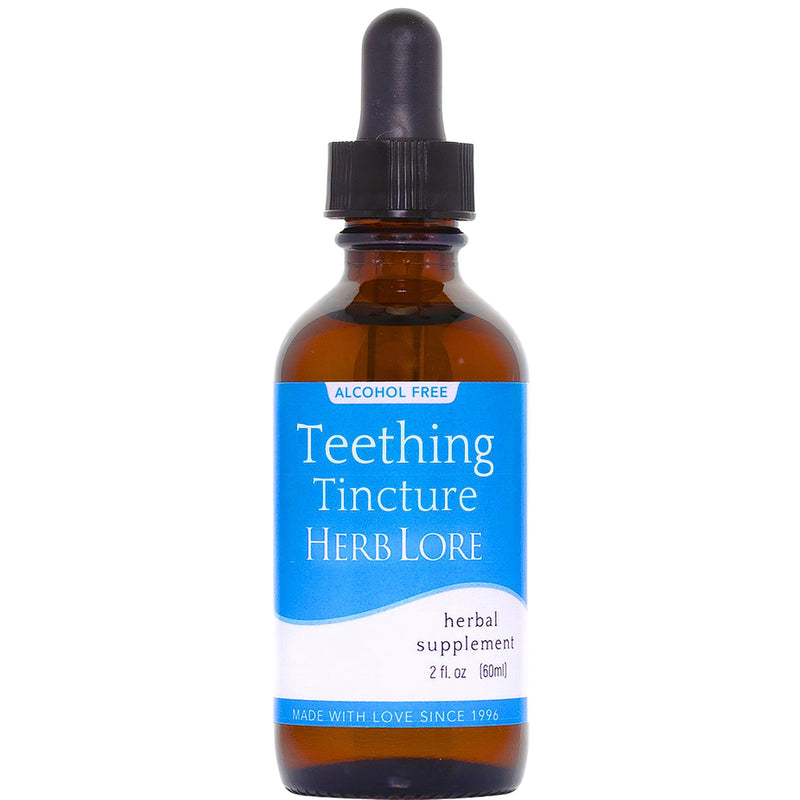 [Australia] - Herb Lore Teething Tincture – Soothing Herbal Drops with Passionflower, Catnip & Chamomile for Babies & Toddlers (2 fl oz) 2 Fl Oz 