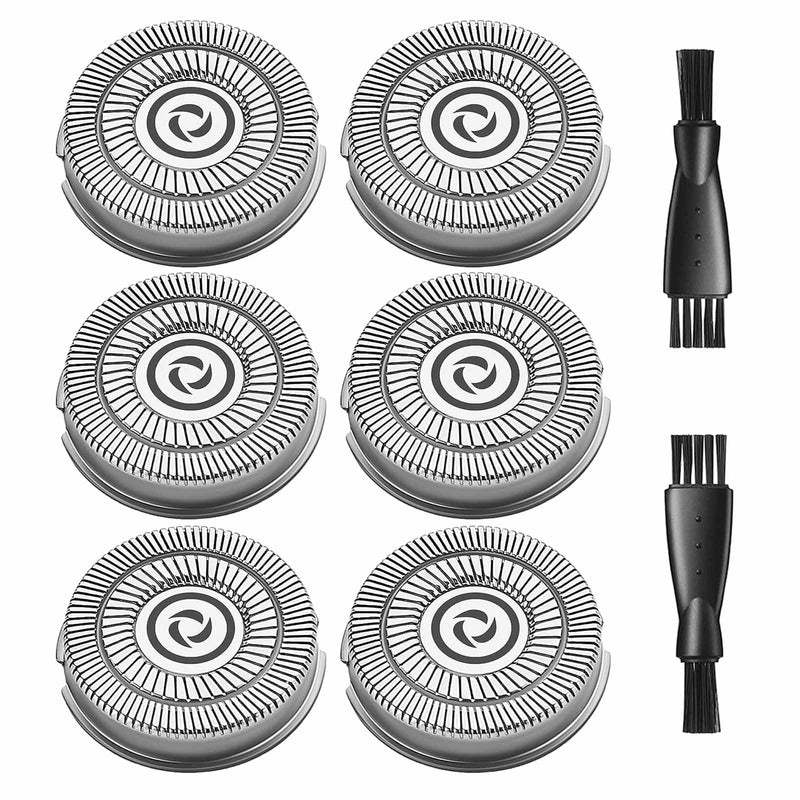 Electric Razor for Men Blades Compatible with rategist Replacement Blades rategist Electric Shaver Blades for rategist Rechargeable Electric Shaver WD787, 2 Cleaning Brush, 6 Pack 6 Packs