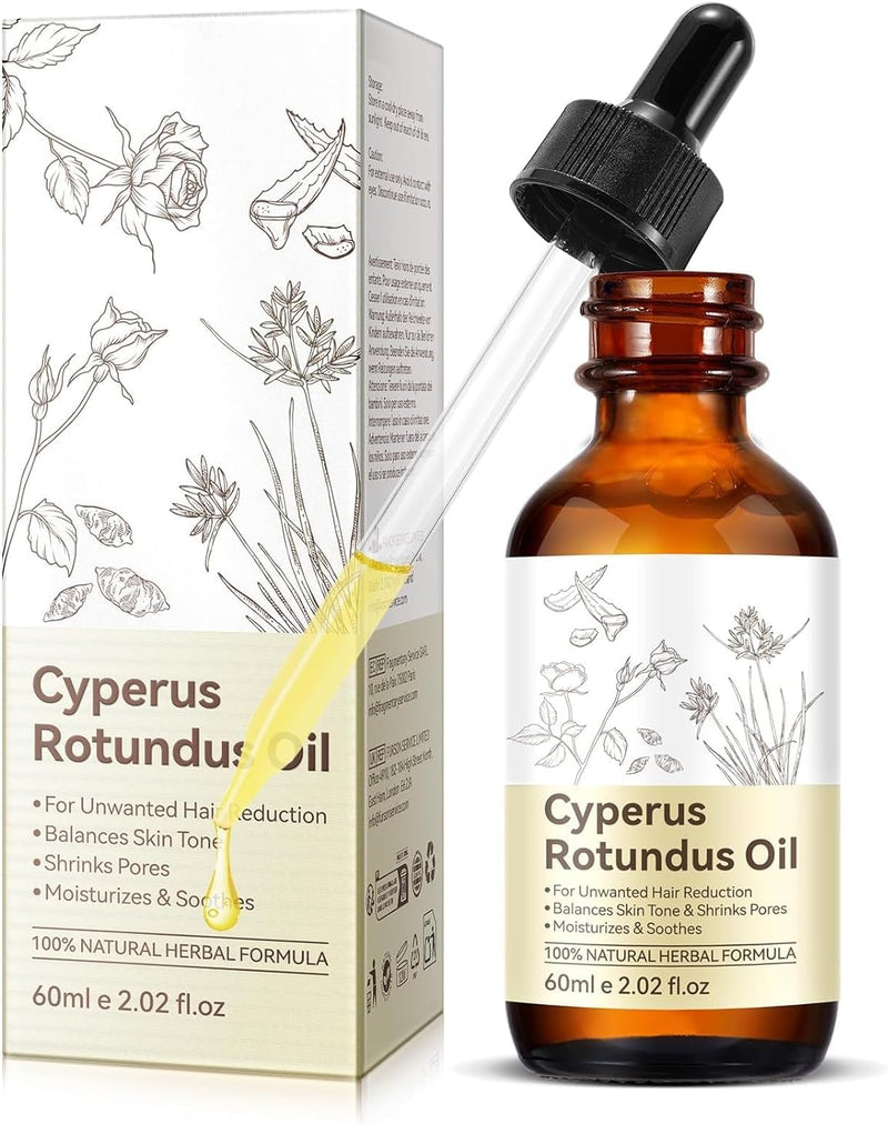 [Australia] - Cyperus Rotundus Oil,Cyprus Rotundus Oil for Hair Removal,Cyperus Oi-l Natural, Soothing and Gentle,Reducing Body Hair Growth,Smooth Skin & Hair Removal,60ml (1pcs) 2.02 Fl Oz (Pack of 1) 