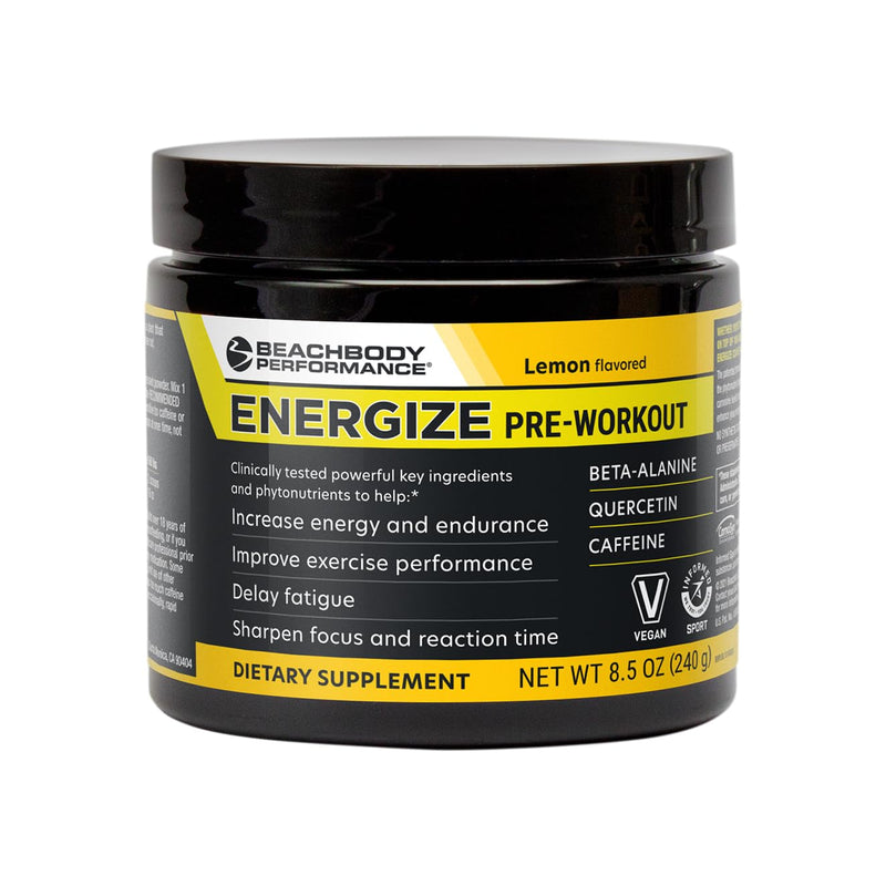 [Australia] - BODi Energize Pre Workout Powder - Beta-Alanine, Quercetin & Low-Dose Caffeine Formula for Enhanced Energy & Focus, Increase Energy & Endurance Supplement, Lemon Flavored, 40 Servings 8.5 Ounce (Pack of 1) 