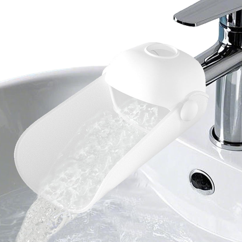 [Australia] - KOMIDK Faucet Extender for Bathroom Sink Faucet Extender for Toddlers Bathroom Sink Kitchen Bathtub (White) white 