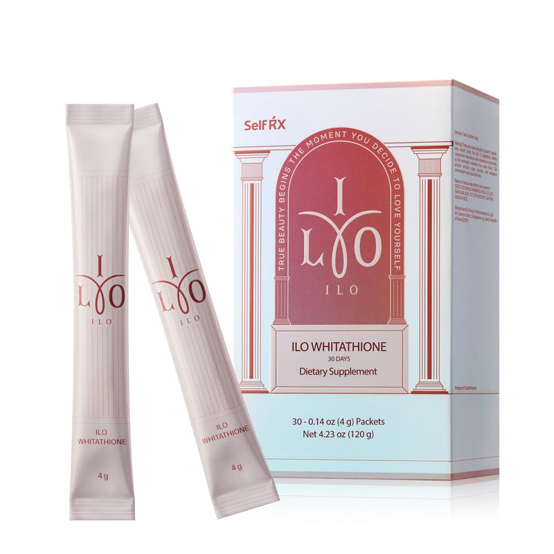 ILO Whitathione Antioxidant Powder Sticks, 500mg Vitamin C, 30 Count | Green apple sticks with glutathione, white tomato extract & vitamin E; melts on tongue or mixes with water, no pills