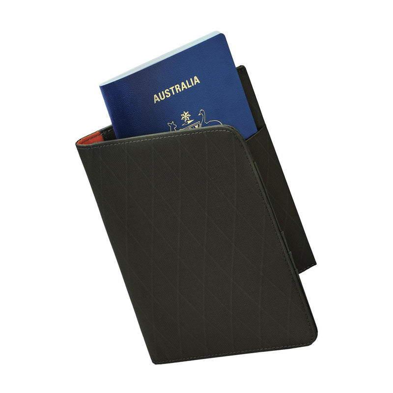 ALPAKA ARK Bifold Passport Wallet Passport Holder Green | Travel Wallet for Men Family Travel Journeys, X-Pac VX21 Weatherproof Fabric, UV Proof, Passport Slot
