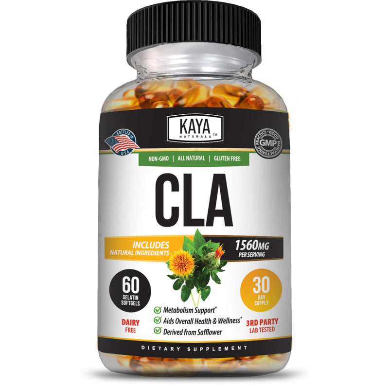 [Australia] - Kaya Naturals CLA Capsules ‚Äì Conjugated Linoleic Acid ‚Äì Non-GMO & Gluten-Free (60 Count (Pack of 1)) 60 Count (Pack of 1) 