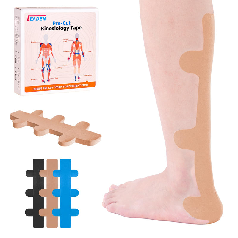IEADEN Kinesiology Tape for Achilles (Beige) Beige