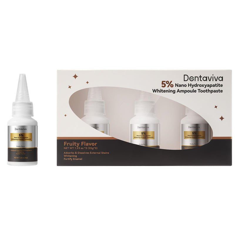 [Australia] - Nano Hydroxyapatite & Alpha-Hydroxy Acid Ampoule Toothpaste – Advanced Enamel Repair & Gentle Whitening, 5X More Effective Remineralization, pH Balancing, Cavity Prevention 