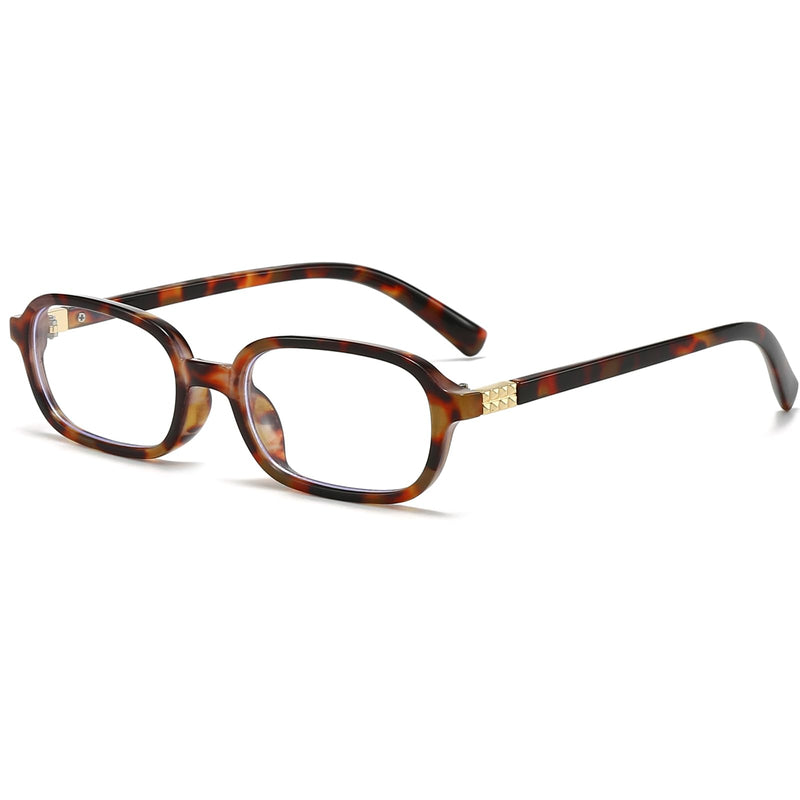 [Australia] - Retro Rectangle Glasses for Women Men Small Square Blue Light Blocking Glasses Vintage Eyeglasses A1 Tortoise 50 Millimeters 
