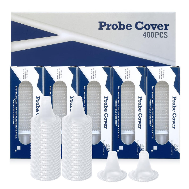 [Australia] - 400X Ear Thermometer Probe Covers, for All Braun Thermometer Ear Covers, Lens Filters, Refill Caps,Disposable Ear Thermometer Covers (400) 400 
