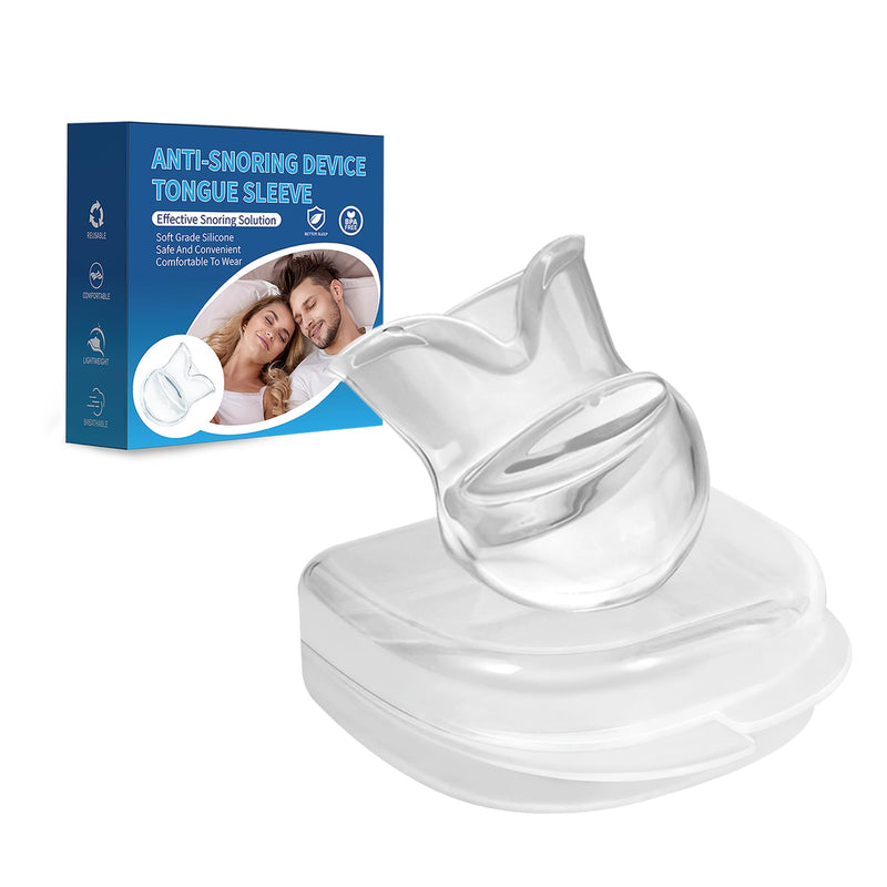 [Australia] - Snoring Solution - Anti-Snoring Device, Reusable Snore Solution Stopper for Men/Women-f18 White M 