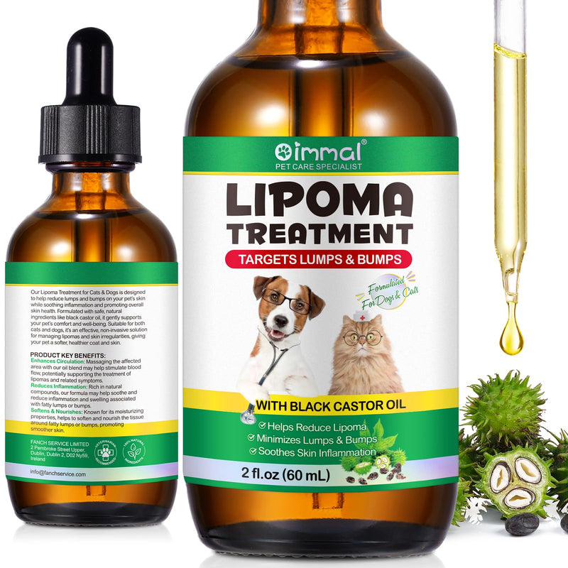 Buddy Guard for Dogs Lumps and Bumps 2 fl.oz, Lipoma Treatment for Dogs Cats, Soften Fatty Lumps & Bumps in Dogs, Castor Oil for Dogs, Mushroom Supplements Lipoma Reduction, Immune Support - PawsPlanet Australia