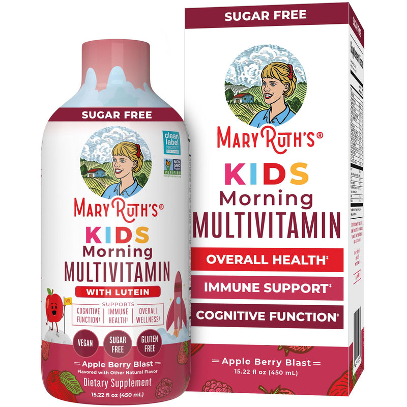 MARYRUTH'S Kids Liquid Morning Multivitamin for Kids, Sugar Free, 15.22oz | Sugar Free