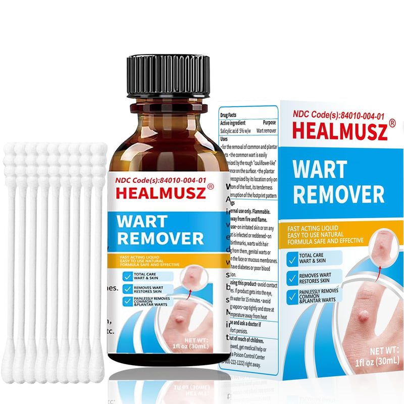 [Australia] - Wart Remover Liquid 5% Salicylic Acid Wart Freeze Off Wart Removal,Wart Remover Freeze Off for Genital,H Wa rt,Common,Flat, Corn, Callus, Plantar Wa rt Remover on Feet,H 30ml 