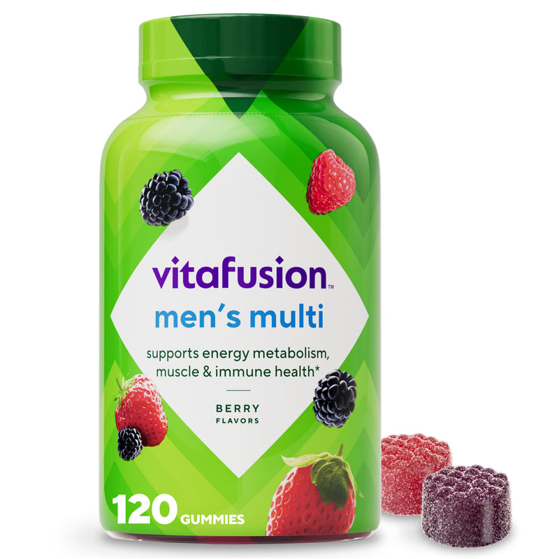 Vitafusion Men's Multivitamin Gummies | 120 Gummy Vitamins for Adults 120 Count (Pack of 1)