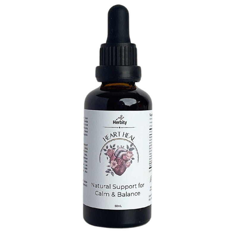 [Australia] - Heart Heal ‚Äì Natural Support for Calm & Balance with Holy Basil, Rose & Hawthorn ‚Äì Gentle Herbal Drops for Relaxation & Emotional Wellness (1.7 Fl Oz) 1.7 