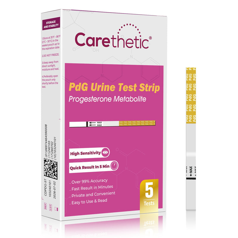 [Australia] - PdG Test Strips - Progesterone Urine Test Kit - at-Home Ovulation Confirmation Test for Women - 5 Tests 