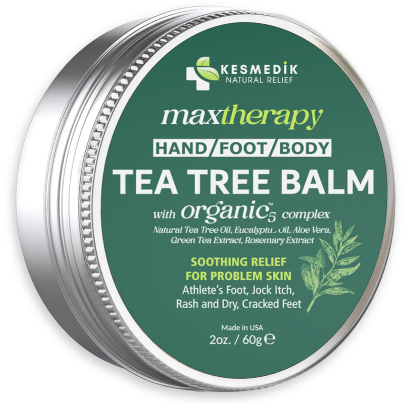 [Australia] - Tea Tree Oil MaxTherapy Balm, Itchy Skin Relief, Soothing for Rashes, Jock Itch, Athlete‚Äôs Foot, Chafing, Insect Bites, Folliculitis, Dry Sensitive Skin, Effective & Safe for All Ages, 1-Pack Tea Tree 2 Ounce (Pack of 1) 