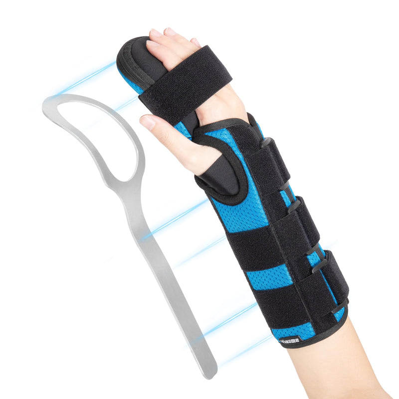 Resting Hand Splint, Stroke Hand Wrist Brace for Carpal Tunnel Wrist Night Support, Pain Relief for Stroke Recovery, Flexion Contractures, Arthritis, Tendonitis, Right Hand, L