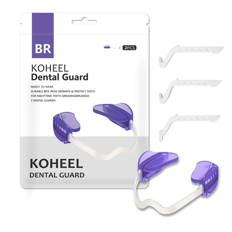 [Australia] - KOHEEL BR-PRO Adjustable Mouth Guard for Teeth Grinding and Clenching, No Boiling Night Guard, Stop Bruxism Dental Guard (2 Count) 2 Count 