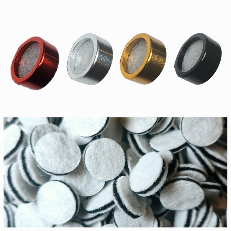 [Australia] - Reuseable Metal Ring with Replacement Filters, Activated Carbon Filter for Universal Silicone Mouth Funnel (4 Metal Rings/100 Replacement Filters) 100 Replacement Filters ONLY 