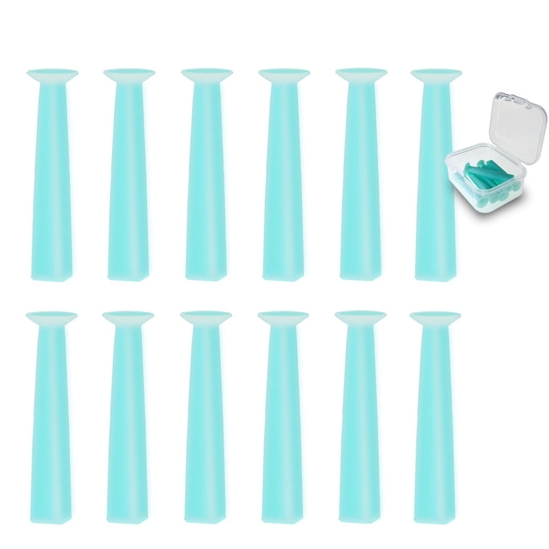 [Australia] - 12PCS Hard Contact Lens Remover Tool with Storage Box Eye Care Inserts Removes Reusable Suction Cup Remover Contact Plunger Eye Contact Remover for RGP/OK/Scleral Lenses green 12pack 