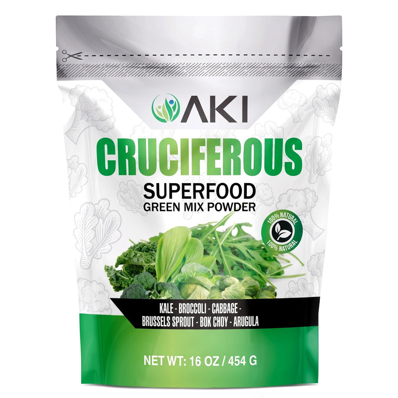 Cruciferous Superfood Powder - Phytonutrients & Long Shelf Life - 16oz/454g 1 Pound (Pack of 1)