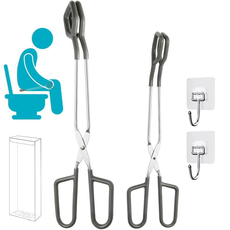 [Australia] - Toilet Aids for Wiping Bottom 2 Pack Self Wipe Assist Long Short Handle,Butt Wiper Tool with Boxes for Garage Storage,Daily Living Toilet Tissue aids for Women,Men,Disability and Elderly 