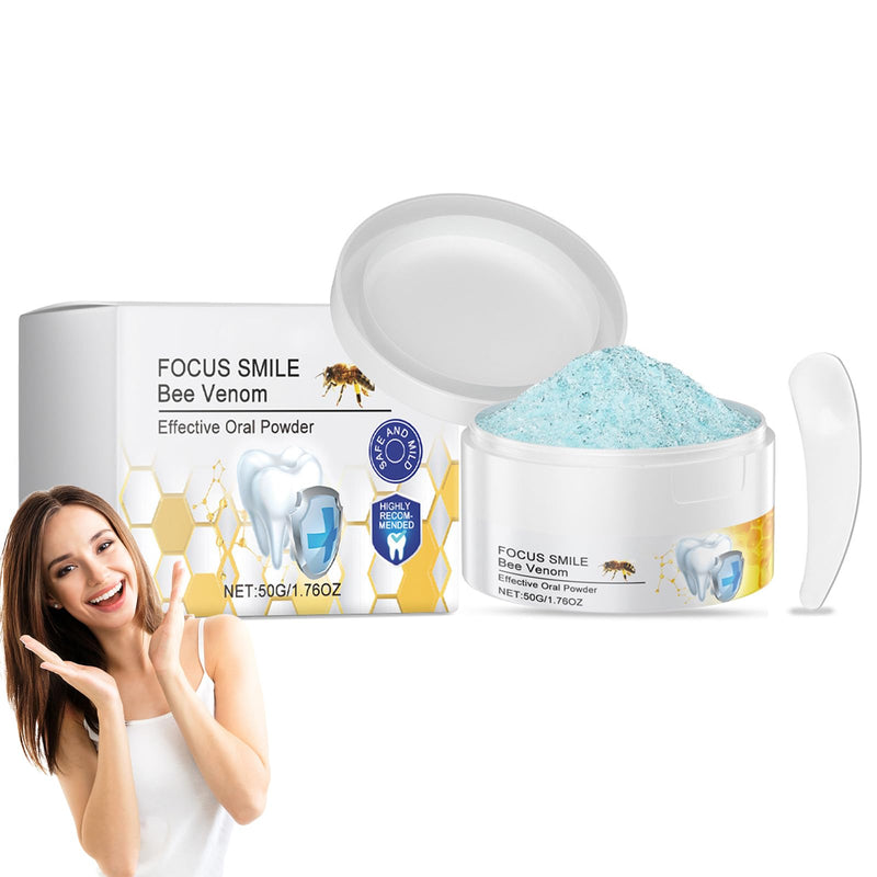 [Australia] - Natural Bee Venom Tooth Powder 1.76Oz - Whitening & Sensitivity Relief, Long-Lasting Fresh Breath, Dentist-Recommended Oral Care - Non-Toxic Formula 